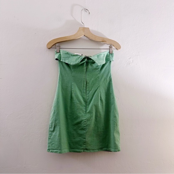 Sky To Moon Green Mini Dress Strapless Tinkerbell Costume Halloween - Picture 6 of 6